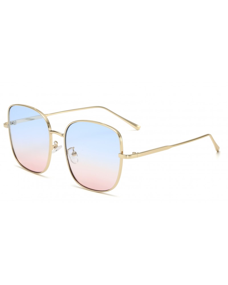 Rose lens sunglasses gold frame