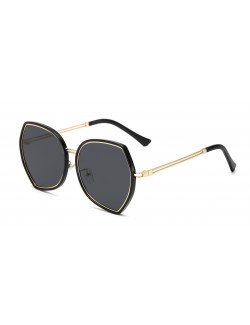 Irregular round retro eyewear designer sunglasses