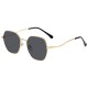 Irregular round retro eyewear designer sunglasses