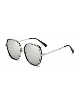 Polarized mirror lens sunglasses retro designer eyewear
