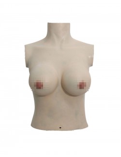 Silicone Torso Breast Navel Realistic D Cup