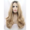 Front lace wig curly long wig