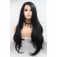 Affordable lace front straight black wig