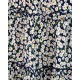 A Line Bohemian Floral Print Ruffle Casual Skirt