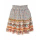 Summer Vintage High Waist Floral Beach Skirt