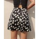 Black Short Satin Mini Skirt