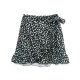 Casual Floral Tie-Up Short Wrap Around Skirt