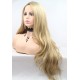 Blonde lace front wig synthetic long wave wigs
