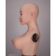 Sophia lifelike silicone mask breastplate integral