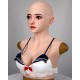 Beauty female silicone breastplate Emily's mask lifelike