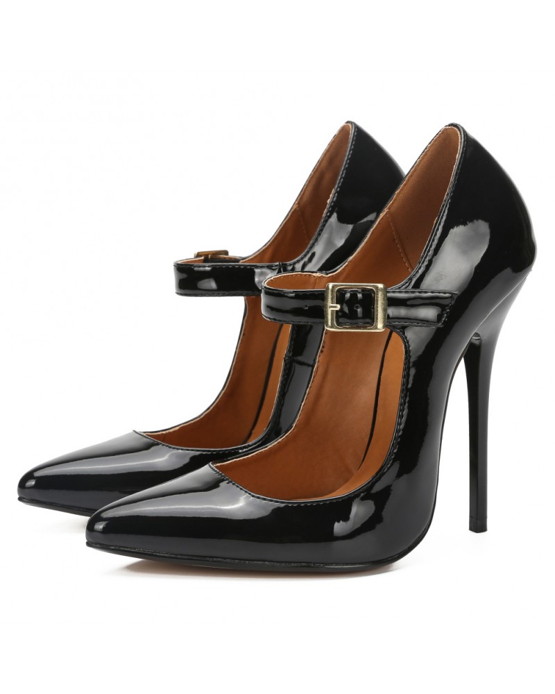 Stiletto shoes pointed toe heels pumps plus size - Super X Studio