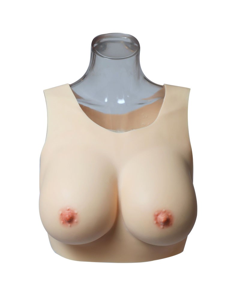 Backless round collar M2F cool breastplate