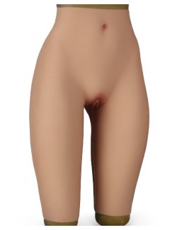 New silicone fake vagina half pants big buttocks