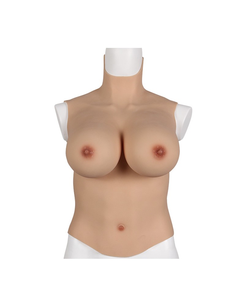 New concept E Cup silicone bust breast plate
