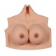 Silicone bust fake breasts C cup anti-slip point inside