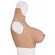 Silicone bust fake breasts e cup anti-slip point inside