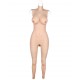Female body suit sleeveless D cup breast vagina