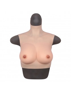 Starter edition C-cup silicone bust fake breasts B-cup starter edition