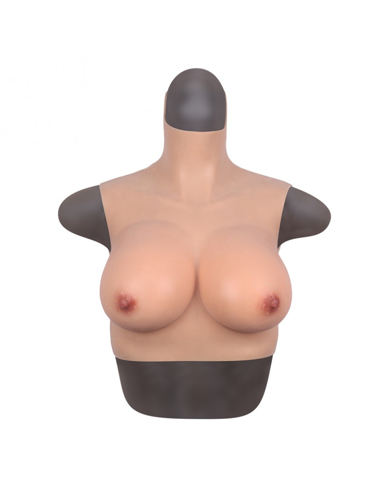 Starter edition D-cup silicone bust fake breasts forms