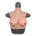 Starter edition D-cup silicone bust fake breasts forms