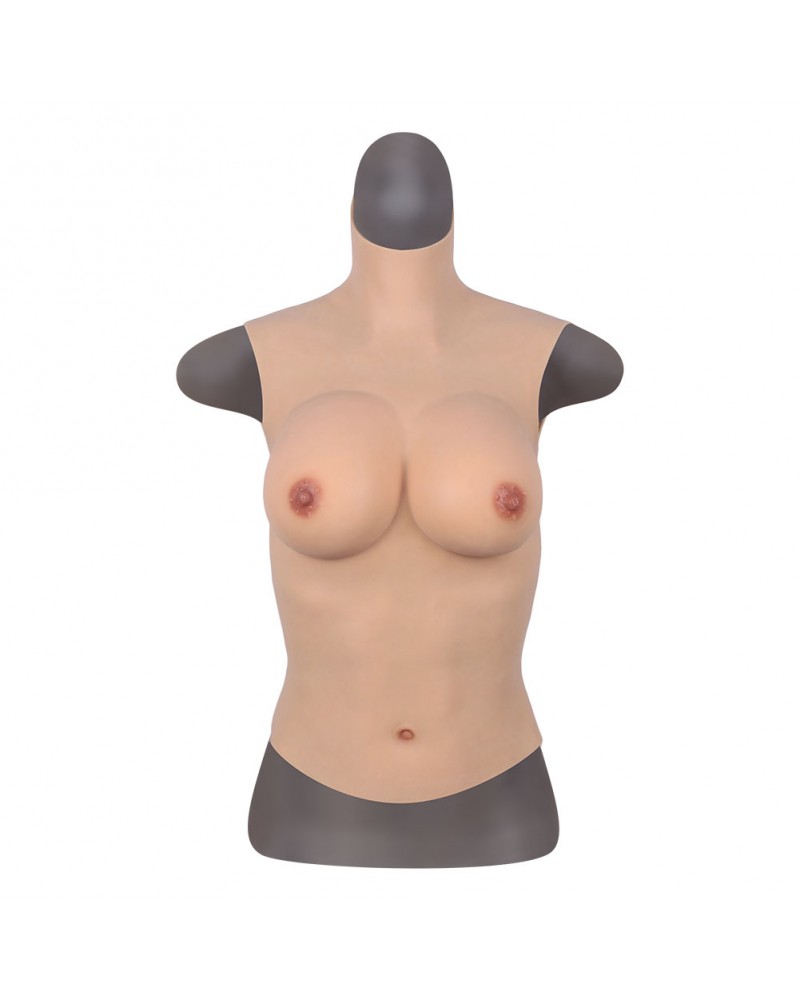 Buste faux seins silicone demi-corps bonnet 75 -110 c 