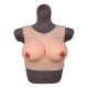 Crew neck 34-48 d-cup silicone breast forms