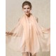 Nude-colored stole shawl 100% mulberry silk scarf natural pure silk