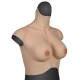 Teardrop shape breasts forms D cup anti-slip point inside