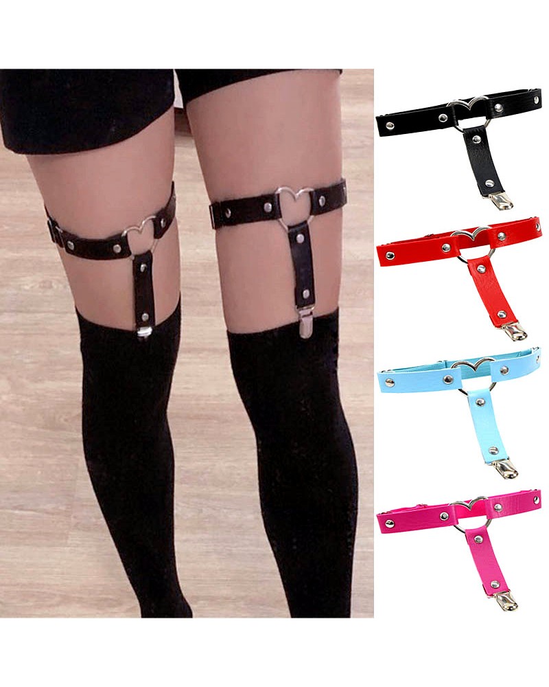 Garter suspenders strap synthetic leather stockings accessories