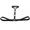 Harness fetish belt suspenders body cage black choker