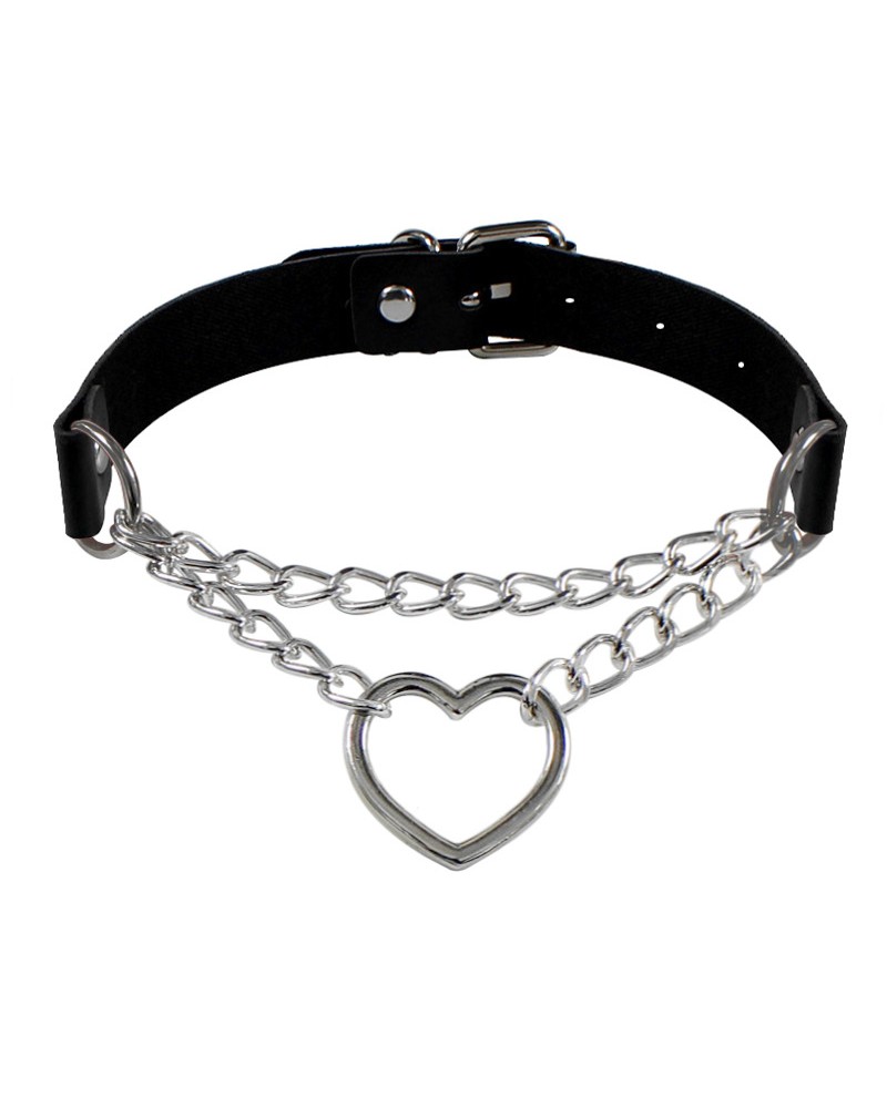Choker necklace goth choker soft collar chain