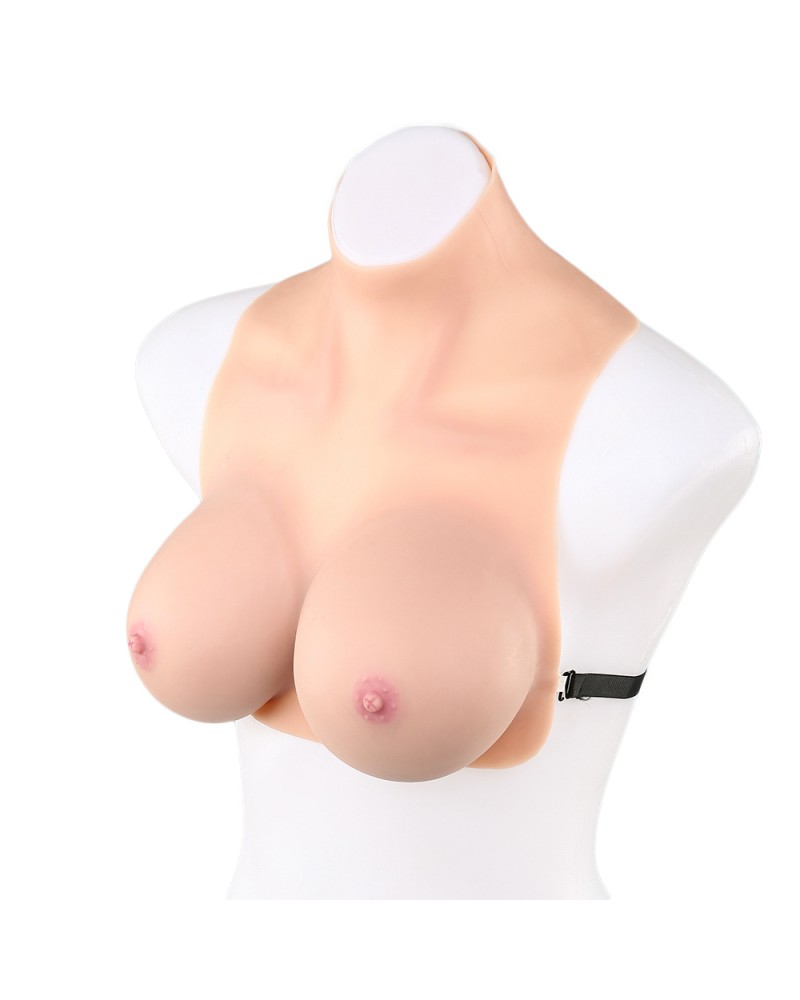 High collar premium breast plate without back