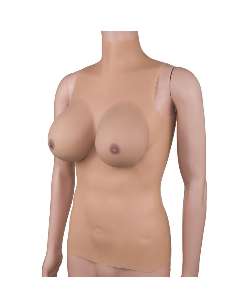 Silicone crossdressing drag top wear with zipper