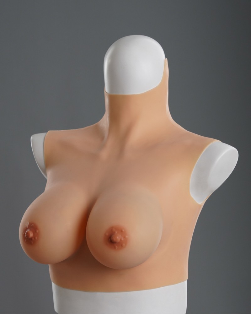 Lightweight C cup silicone breasts forms polyester fiber filling