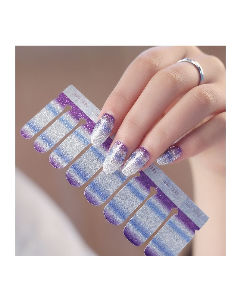 Nail polish stickers shiny gel nail wraps polish varnish
