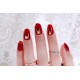 Rose sparkling solid nail polish stickers large size