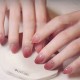 Vernis à ongles dégradé rose vernis à ongles autocollants grande taille