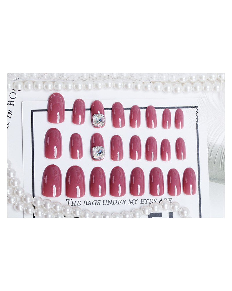 Rose solid varnish nail polish rigid stickers - Super X Studio