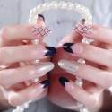 Luxury vintage fake nails self-adhesive