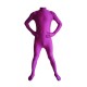 Purple second skin zentai suit unisex