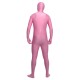 Pale pink zentai second skin suit