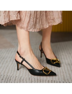 2021 pointed mid-heel stiletto sandals
