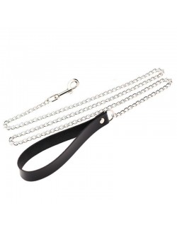 Quality suede chain leash