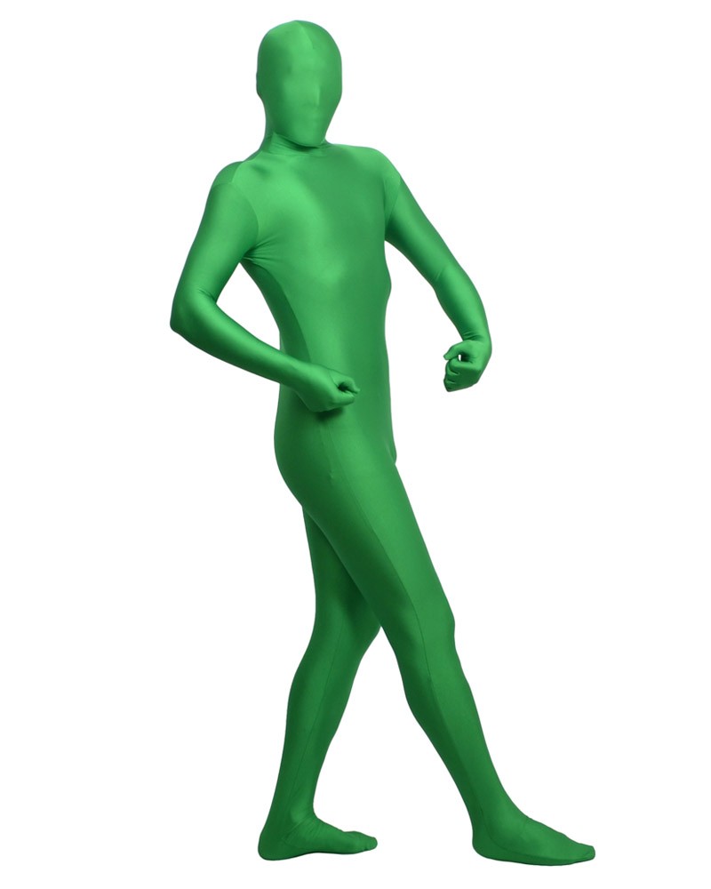Green zentai spandex outfit