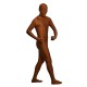 Brown zentai spandex outfit