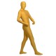 Golden zentai spandex outfit