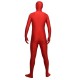 Crimson red zentai spandex outfit