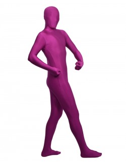 Vêtements seconde peau lycra violette