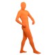 Orange yellow spandex fullbody suit outfit