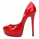 High stiletto heels platform pumps